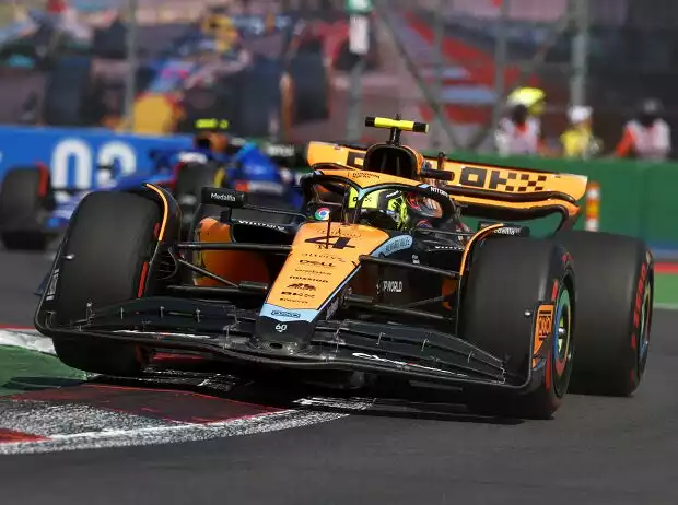 Lando Norris (McLaren MCL60) beim Formel-1-Rennen in Mexiko 2023 Titel-Bild zur News: Lando Norris (McLaren MCL60) beim Formel-1-Rennen in Mexiko 2023