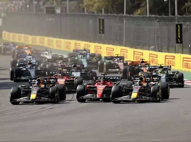 Max Verstappen, Charles Leclerc, Sergio Perez Titel-Bild zur News: Max Verstappen, Charles Leclerc, Sergio Perez