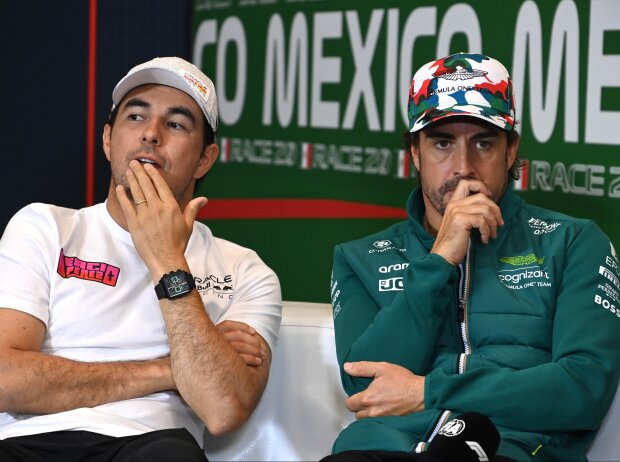 Titel-Bild zur News: Sergio Perez, Fernando Alonso
