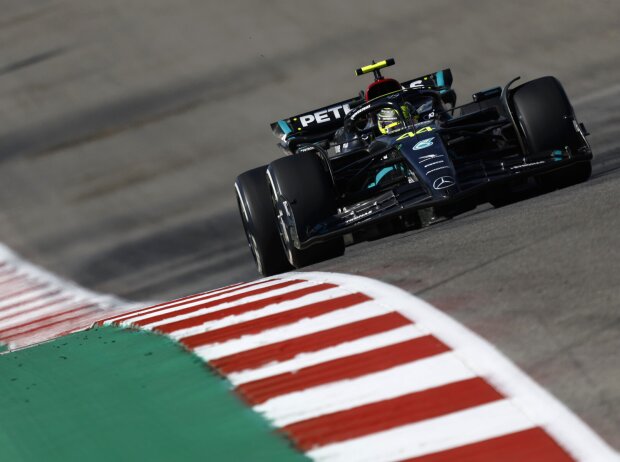 Titel-Bild zur News: Lewis Hamilton (Mercedes W14) beim Formel-1-Rennen in Austin 2023