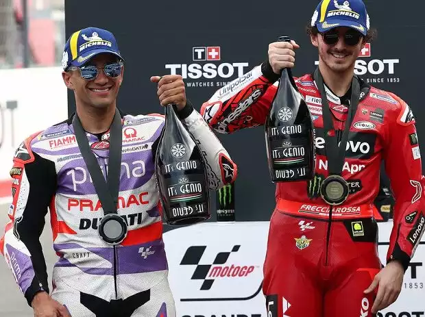 Jorge Martin, Francesco Bagnaia, Marc Marquez Titel-Bild zur News: Jorge Martin, Francesco Bagnaia, Marc Marquez