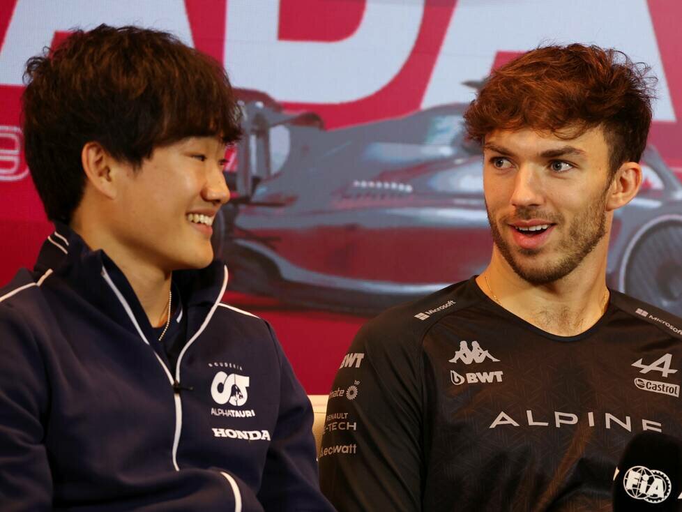 Yuki Tsunoda und Pierre Gasly