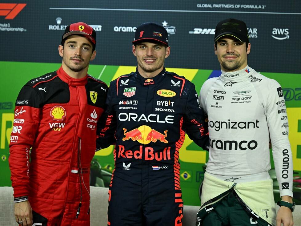 Charles Leclerc, Max Verstappen, Lance Stroll