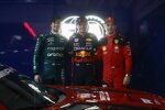 Lance Stroll (Aston Martin), Max Verstappen (Red Bull) und Charles Leclerc (Ferrari) 