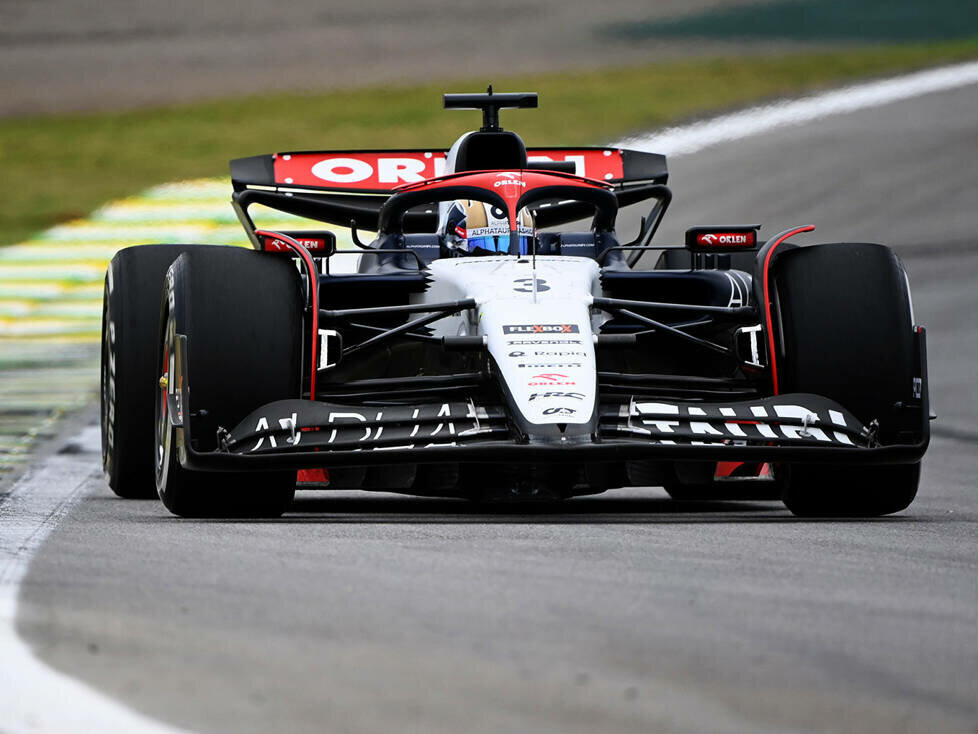 Daniel Ricciardo (AlphaTauri AT04) beim Qualifying zum Formel-1-Rennen in Brasilien 2023