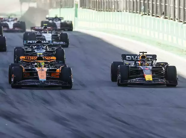 Lando Norris, Max Verstappen Titel-Bild zur News: Lando Norris, Max Verstappen