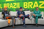 Lando Norris (McLaren), Max Verstappen (Red Bull) und Fernando Alonso (Aston Martin) 