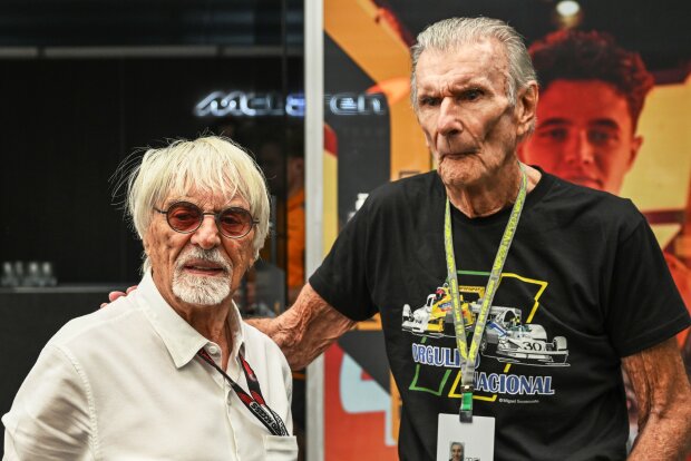 Bernie Ecclestone ~Bernie Ecclestone mit Wilson Fittipaldi~ Bernie Ecclestone ~Bernie Ecclestone mit Wilson Fittipaldi~