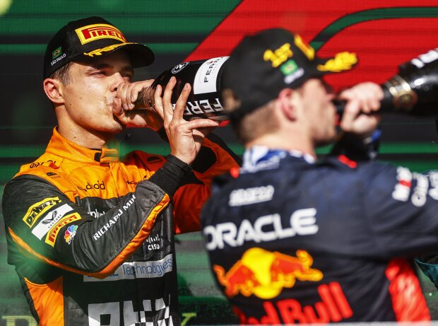 Lando Norris, Max Verstappen, Fernando Alonso Lando Norris, Max Verstappen, Fernando Alonso