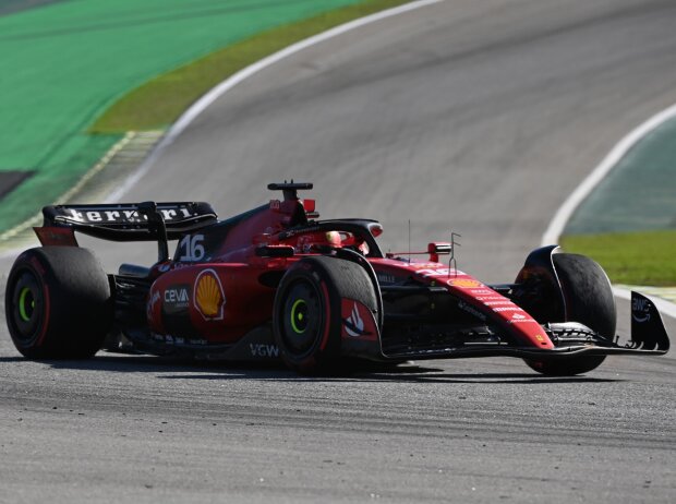 Titel-Bild zur News: Charles Leclerc beim Formel-1-Rennen in Brasilien 2023