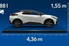 Bild zum Inhalt: Toyota C-HR (2023): Alle Abmessungen des japanischen SUV-Coupés