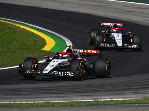 Titel-Bild zur News: Yuki Tsunoda, Daniel Ricciardo