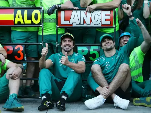 Fernando Alonso, Lance Stroll Titel-Bild zur News: Fernando Alonso, Lance Stroll