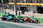 Lance Stroll (Aston Martin) und Carlos Sainz (Ferrari) 