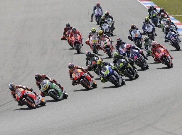 Start zum MotoGP-Rennen bei der Dutch-TT 2013 in Assen Start zum MotoGP-Rennen bei der Dutch-TT 2013 in Assen