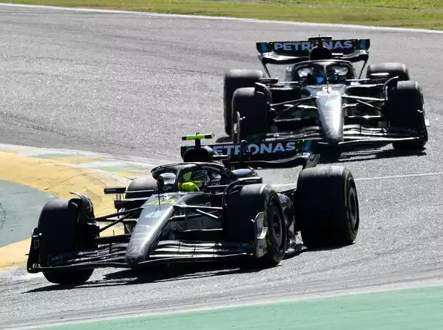 Titel-Bild zur News: Lewis Hamilton, George Russell