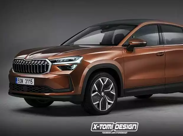 Skoda Kodiaq Coupe als Rendering Titel-Bild zur News: Skoda Kodiaq Coupe als Rendering
