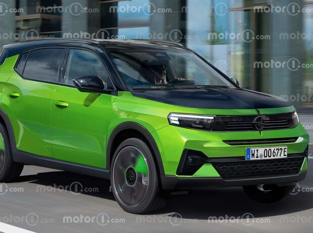 Opel Crossland (2024) im Rendering von Motor1.com