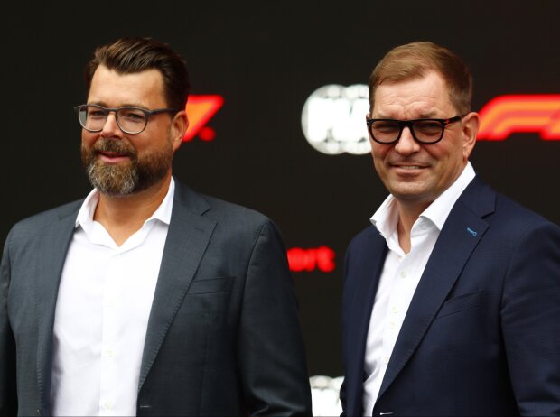 Oliver Hoffmann (CTO) und Markus Duesmann (CEO) von Audi Oliver Hoffmann (CTO) und Markus Duesmann (CEO) von Audi