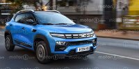 Dacia Spring (2024) im Rendering von Motor1.com