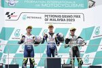 Collin Veijer (Intact GP), Ayumu Sasaki (Intact GP) und Jaume Masia (Leopard) 