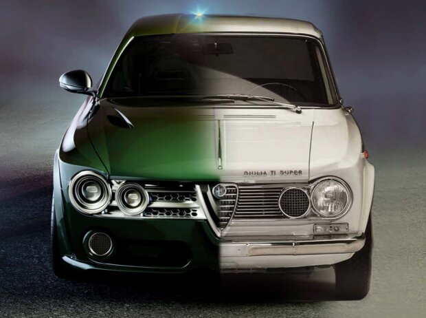 Giulia ErreErre Fuoriserie im Vergleich zur originalen Giulia Giulia ErreErre Fuoriserie im Vergleich zur originalen Giulia