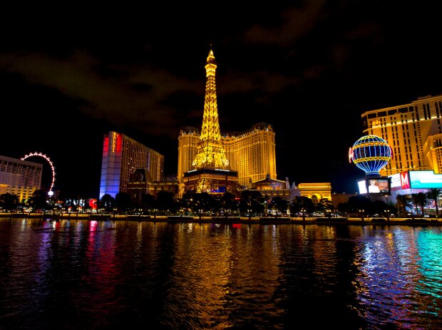 Der Las-Vegas-Strip bei Nacht Der Las-Vegas-Strip bei Nacht