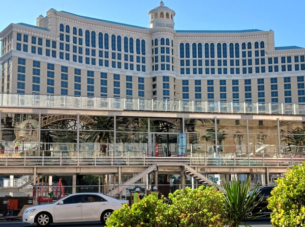 Arbeiten an der F1-Strecke in Las Vegas Arbeiten an der F1-Strecke in Las Vegas