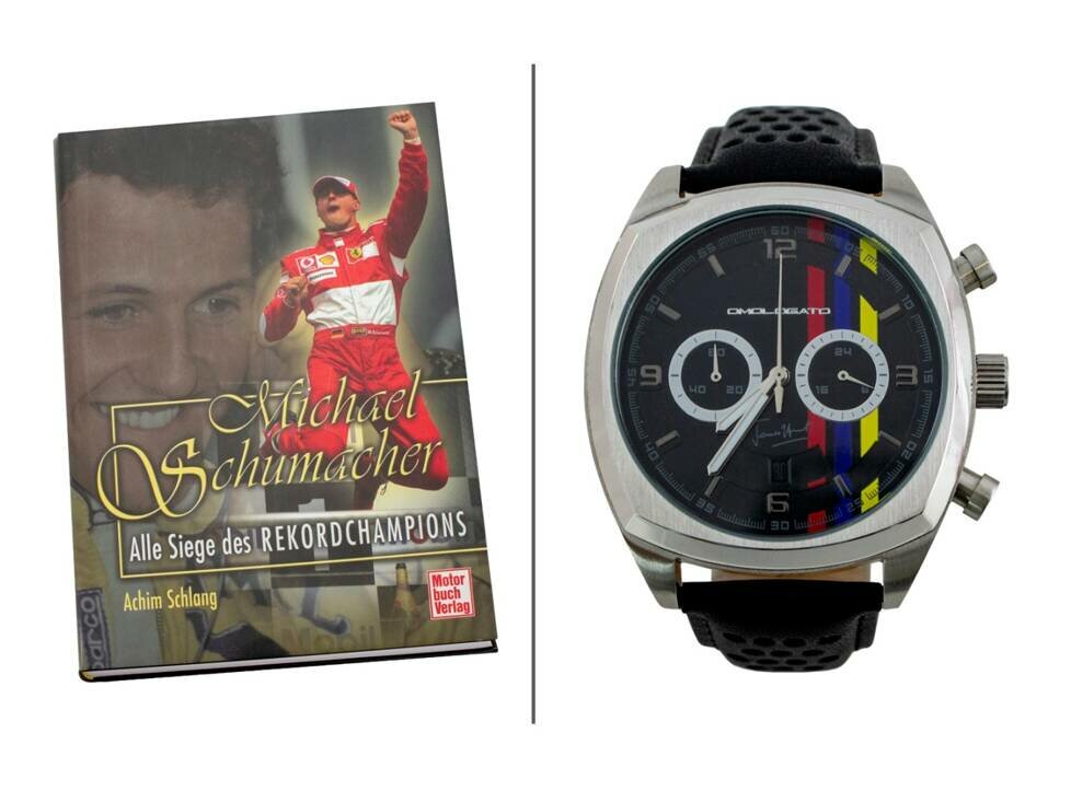 "Michael Schumacher - Alle Siege des Rekordchampions",  James-Hunt-Uhr