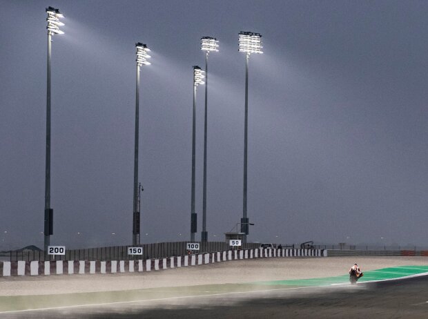 Sandsturm am Lusail International Circuit in Katar