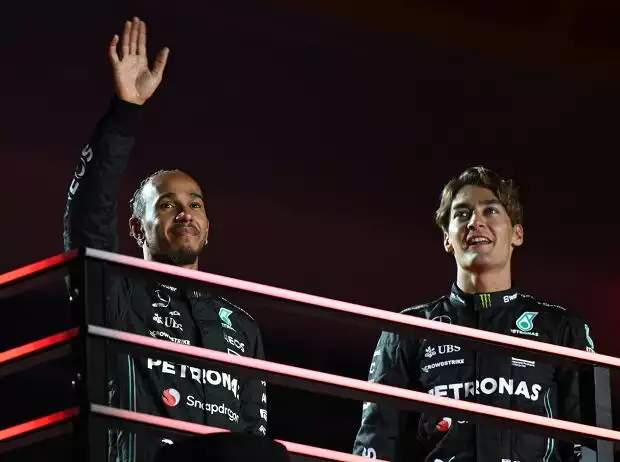 Lewis Hamilton, George Russell Titel-Bild zur News: Lewis Hamilton, George Russell