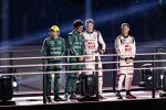 Fernando Alonso (Aston Martin), Lance Stroll (Aston Martin), Nico Hülkenberg (Haas) und Kevin Magnussen (Haas) 