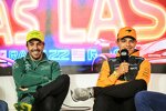 Fernando Alonso (Aston Martin) und Lando Norris (McLaren) 