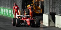Carlos Sainz (Ferrari) im Training zum Formel-1-Rennen in Las Vegas 2023