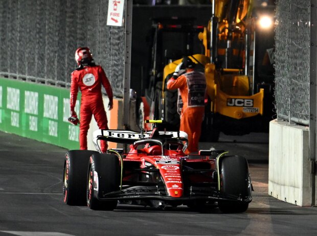 Titel-Bild zur News: Carlos Sainz (Ferrari) im Training zum Formel-1-Rennen in Las Vegas 2023