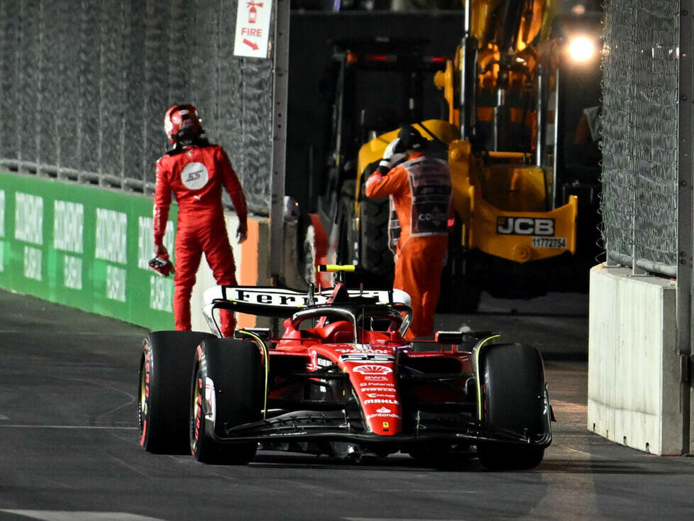 Carlos Sainz (Ferrari) im Training zum Formel-1-Rennen in Las Vegas 2023