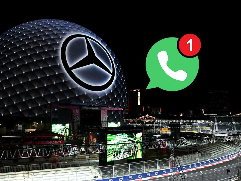 Mercedes und WhatsApp (Fotomontage)