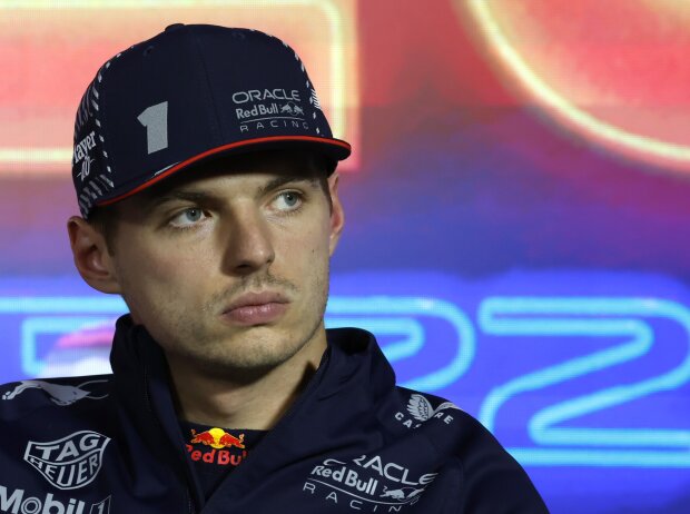 Titel-Bild zur News: Max Verstappen in der Formel-1-Pressekonferenz in Las Vegas 2023