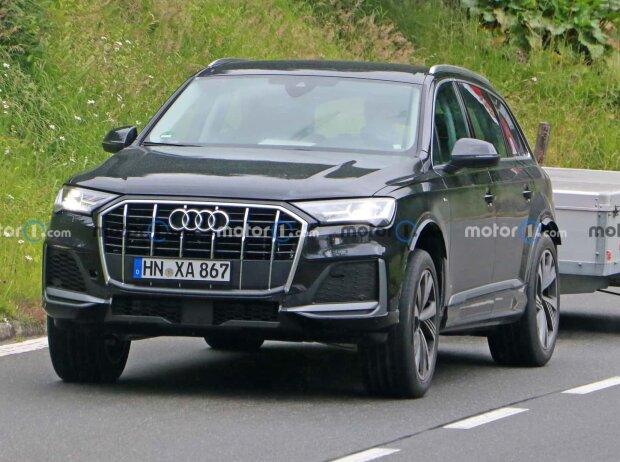 Titel-Bild zur News: Audi Q7 Versuchsträger bei Testfahrten