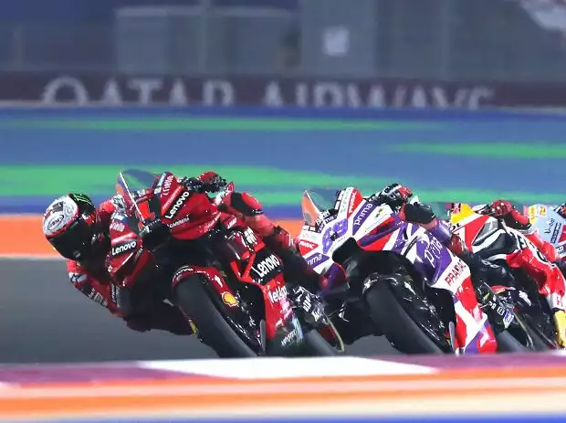 Titel-Bild zur News: Francesco Bagnaia, Jorge Martin, Marc Marquez