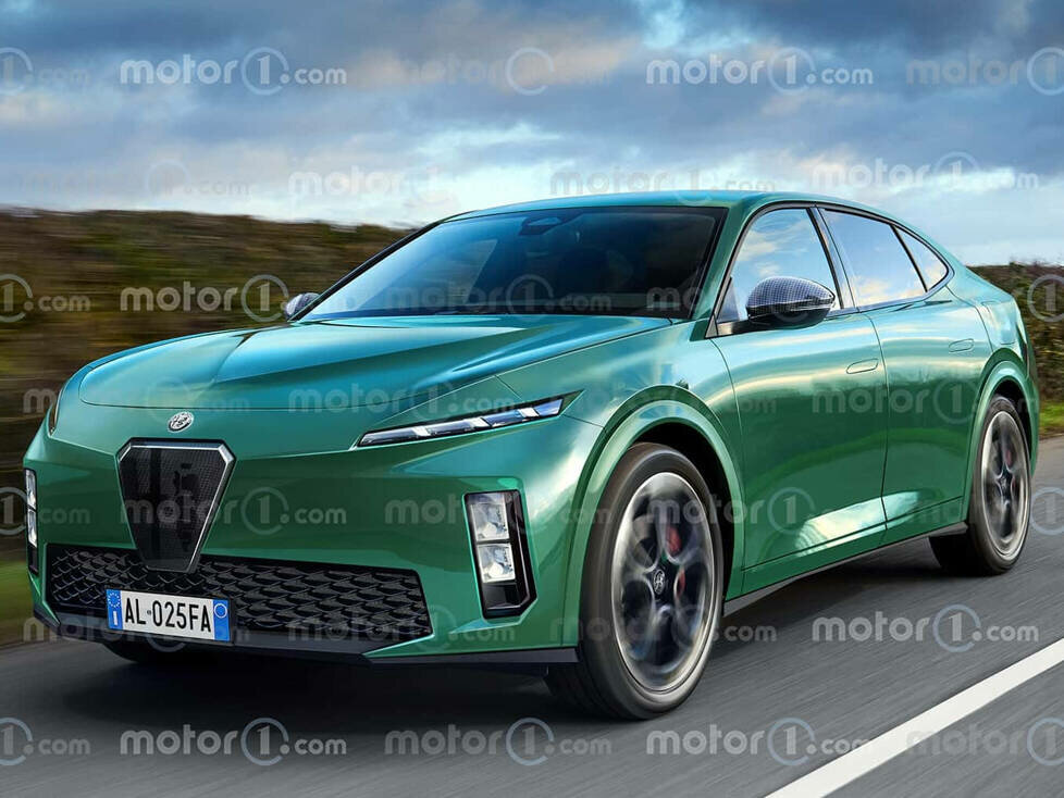 Alfa Romeo Giulia (2025), im Rendering von Motor1.com
