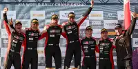 Siegerpodium der Rallye Japan 2023
