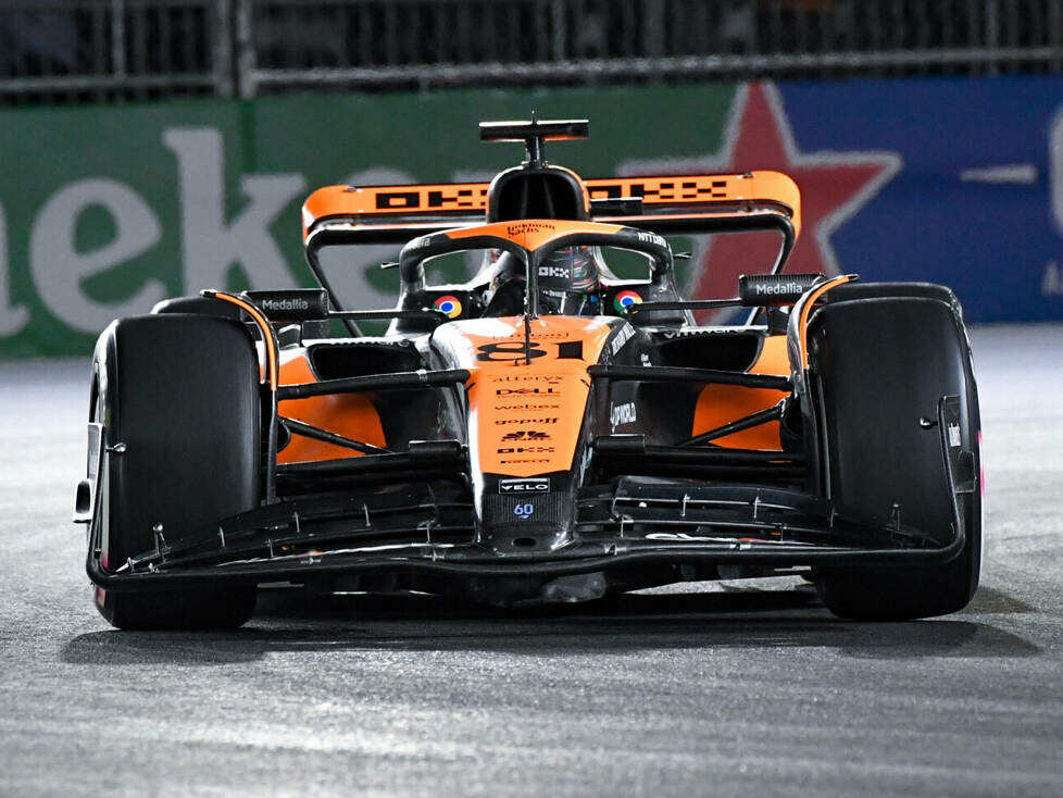 Oscar Piastri (McLaren MCL60) im Formel-1-Rennen in Las Vegas 2023