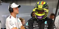 Mick Schumacher und Lewis Hamilton (Mercedes)