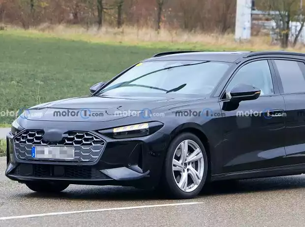 Audi A5 Avant (2024) mit weniger Tarnung Titel-Bild zur News: Audi A5 Avant (2024) mit weniger Tarnung