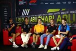 Daniel Ricciardo (AlphaTauri), George Russell (Mercedes), Oscar Piastri (McLaren), Kevin Magnussen (Haas) und Logan Sargeant (Williams) 