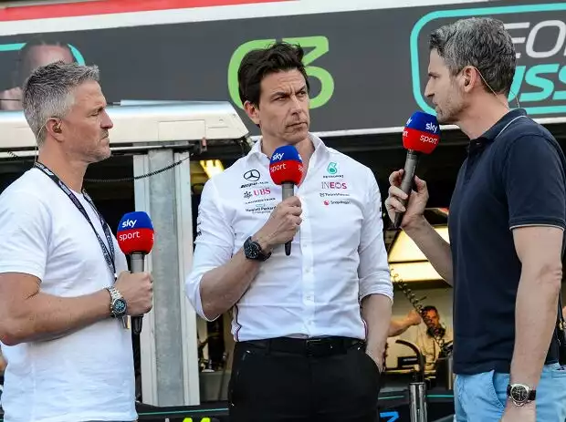 Ralf Schumacher und Toto Wolff bei einem Interview Titel-Bild zur News: Ralf Schumacher und Toto Wolff bei einem Interview