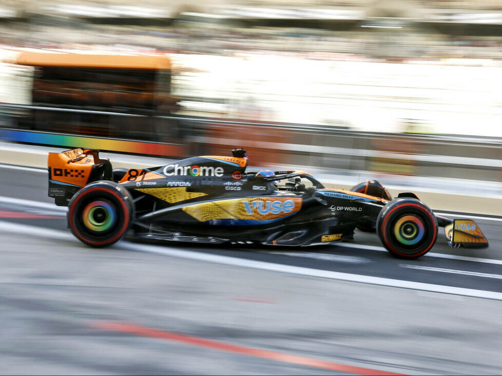 Oscar Piastri (McLaren MCL60) im Training zum Formel-1-Rennen in Abu Dhabi 2023