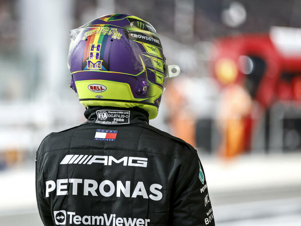 Lewis Hamilton (Mercedes) beim Qualifying zum Formel-1-Rennen in Abu Dhabi 2023