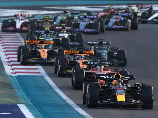 Max Verstappen, Charles Leclerc, Oscar Piastri, Lando Norris, George Russell Titel-Bild zur News: Max Verstappen, Charles Leclerc, Oscar Piastri, Lando Norris, George Russell